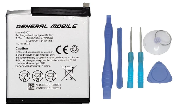 General Mobile GM 9 PRO Uyumlu Batarya Pil Sıfır Orijinal + TAMİR SETİ ürün görseli 1