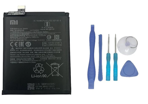 Xiaomi Mİ 10T LITE - BM 4W - Uyumlu Batarya Pil Sıfır Orijinal + TAMİR SETİ ürün görseli 1