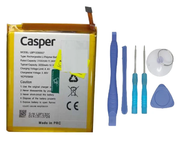 Casper Via E3 Uyumlu Batarya Pil Sıfır Orijinal + TAMİR SETİ ürün görseli 1