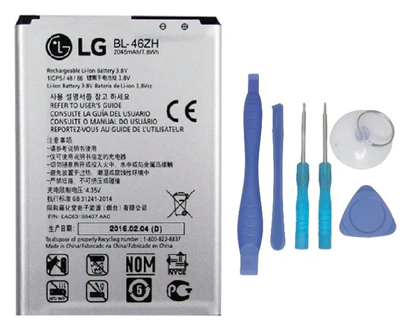 LG K8 Uyumlu Batarya Pil Sıfır Orijinal + TAMİR SETİ ürün görseli 1
