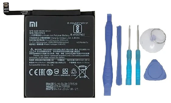Xiaomi Redmi 6  - BN 37 - Uyumlu Batarya Pil Sıfır Orijinal + TAMİR SETİ ürün görseli 1