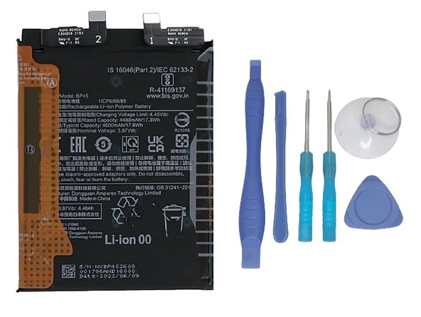 Xiaomi Mİ 12 PRO - BP45 - Uyumlu Batarya Pil Sıfır Orijinal + TAMİR SETİ ürün görseli 1