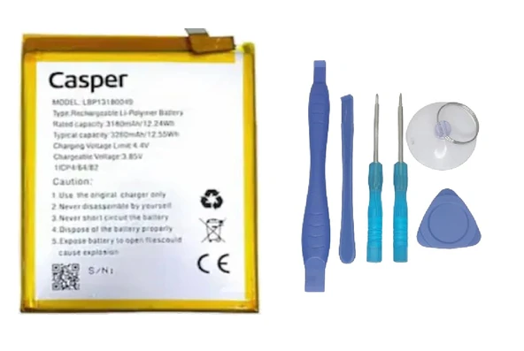 Casper Via A4 Uyumlu Batarya Pil Sıfır Orijinal + TAMİR SETİ ürün görseli 1