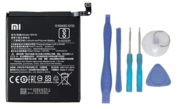 Xiaomi Redmi NOTE 8 - BN 46 - Uyumlu Batarya Pil Sıfır Orijinal + TAMİR SETİ ürün görseli 1