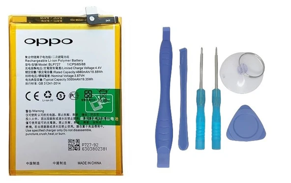 Oppo A9 2020 - BLP727 Uyumlu Batarya Pil Sıfır Orijinal + TAMİR SETİ ürün görseli 1