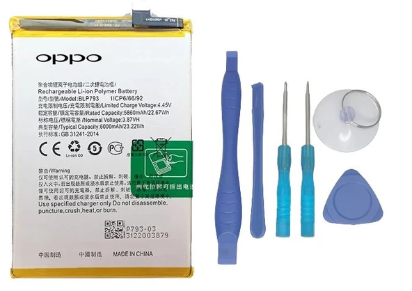 Oppo Realme C12-Blp793 Uyumlu Batarya Pil Sıfır Orijinal + TAMİR SETİ ürün görseli 1