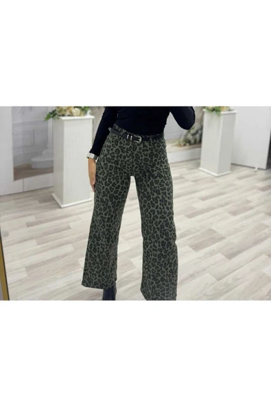 leopar desenli pantolon - Resim 2