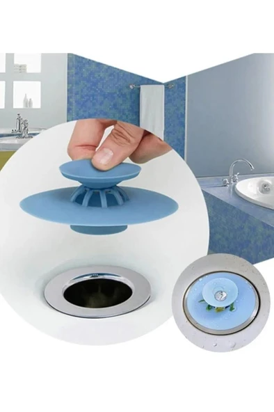 Silikon Lavabo Tıpası Banyo Küvet Süzgeci Gider Tıkanma Koku Önleyici Süzgeç Tıpa ürün görseli 1