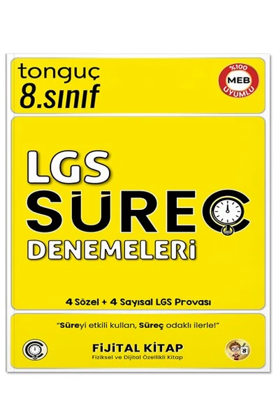 8. Sınıf LGS Süreç Denemeleri 4 Sözel 4 Sayısal Deneme - Tonguç Yayınları ürün görseli 1
