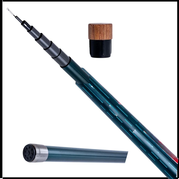 Uyguna-Yakala 800 cm - 10/30 Gr Teleskopik Karbon Göl Kamışı - MŞ.621 ürün görseli 1