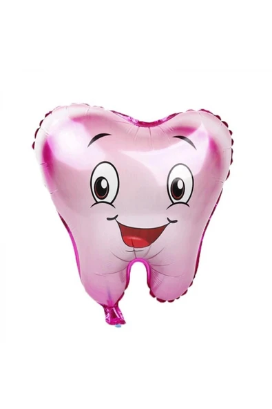 Diş Şeklinde Folyo Balon Pembe ürün görseli 1
