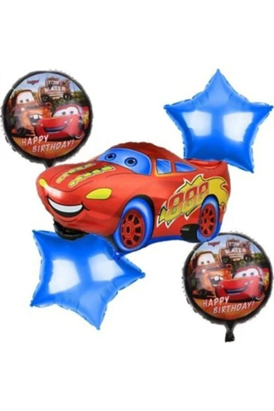 Cars Arabalar Set Folyo Balon 5’li ürün görseli 1