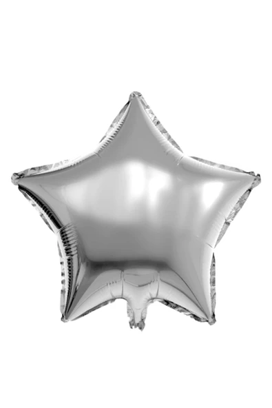 Gümüş Folyo Balon Yıldız 45 Cm ürün görseli 1