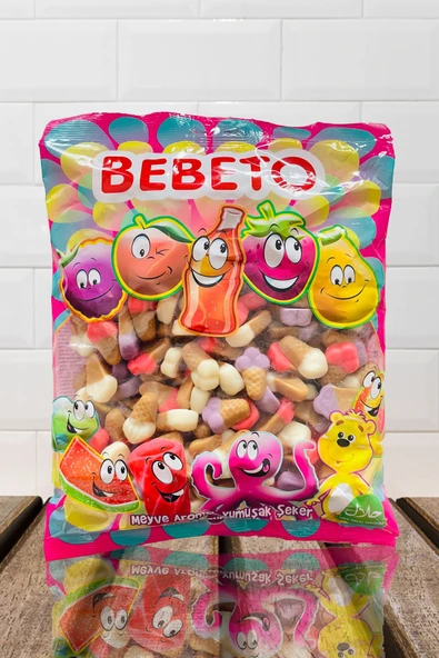 BEBETO Dondurma Meyveli Helal Jelibon Yumuşak Seker 1 Kg ürün görseli 1