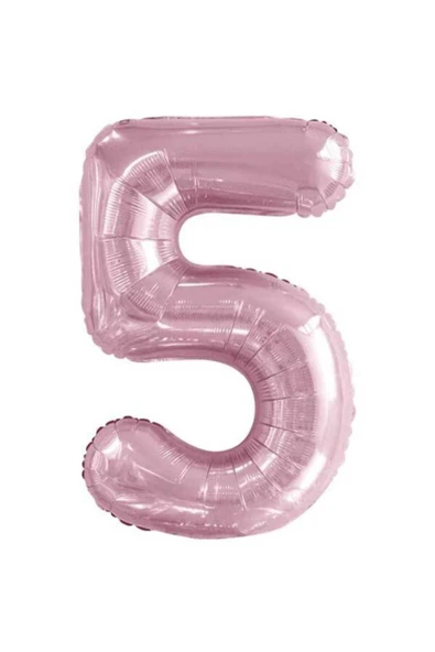 5 Folyo Rakam Balon Pembe 76 Cm ürün görseli 1