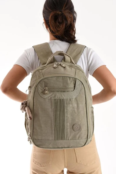 Unisex Sırt Çantası 40*30 Cm Okul Çantası Günlük Spor Çantası Klinkır Kumaş Hafif Çok Cepli Su İtici ürün görseli 1