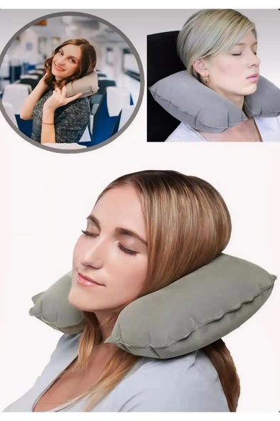 40 x 26 cm Seyahat Boyun Yastık Yolculuk Otobüs Uçak Koltuk Yolcu Uyku Yastığı ürün görseli 1