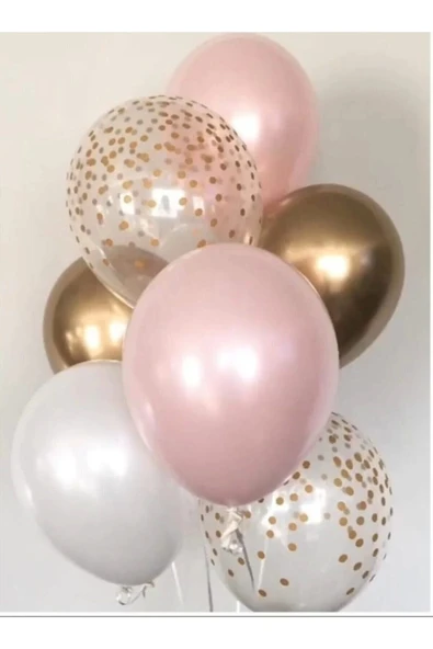 Pembe Gold Balon Demeti ürün görseli 1