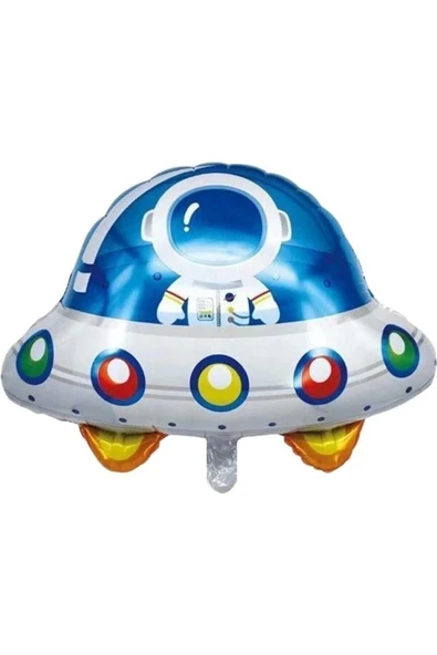 Uzay Konsept Doğum Günü Uzay Ufo Gemisi Folyo Balon ürün görseli 1