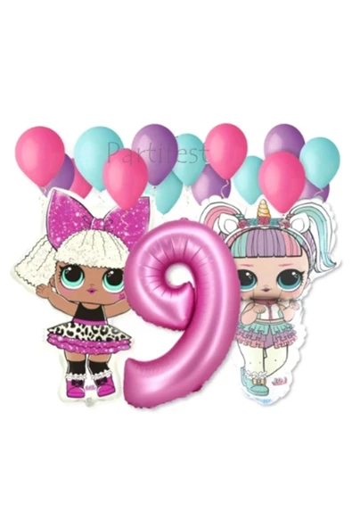 Lol Surprise Balon Seti Lol Bebek 9 Yaş Balon Seti Lol Doğum Günü Parti Seti ürün görseli 1