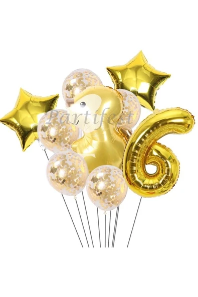 Orman Hayvanları Sincap 6 Yaş Balon Set Balon Folyo Set Konsept Sincap Doğum Günü Set Yaş Balon ürün görseli 1