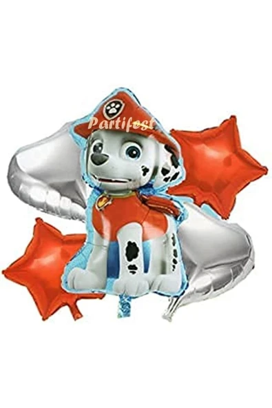 Paw Patrol Balon Seti Paw Petrol Balon Seti Paw Patrol Doğum Günü Set Paw Patrol Marshall ürün görseli 1