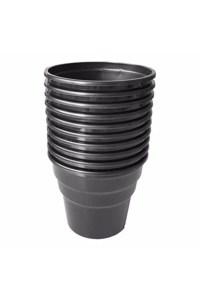 Plastik Bardak 25'li Siyah Renk - Resim 2