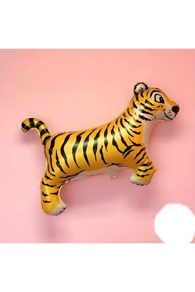 Safari Kaplan Balon 100 cm Parti Konsept Doğum Günü Balon Set Jungle Kaplan Balon ürün görseli 1