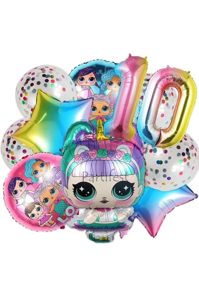 LOL 10 Yaş Balon Seti LOL Balon Seti LOL Doğum Günü Parti Seti ürün görseli 1