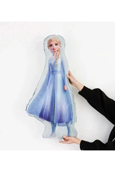 Frozen Elsa Büyük Boy Folyo Balon Frozen Karlar Ülkesi Konsept Folyo Balon 88x45 cm 1 Adet ürün görseli 1