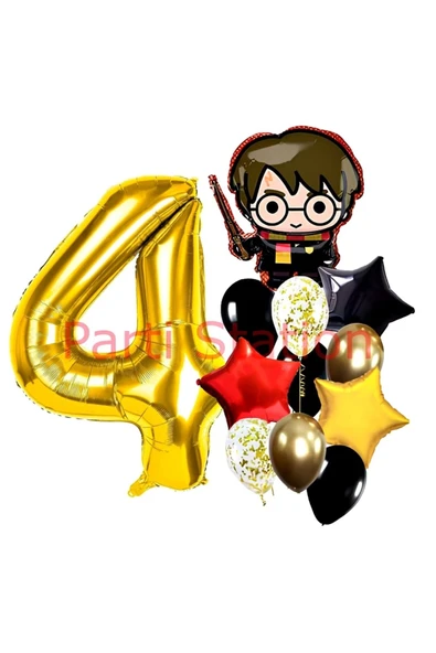 Harry Potter 4 Yaş Balon Set Harry Potter Hogwarts Konsept Doğum Günü Parti Balon Set ürün görseli 1