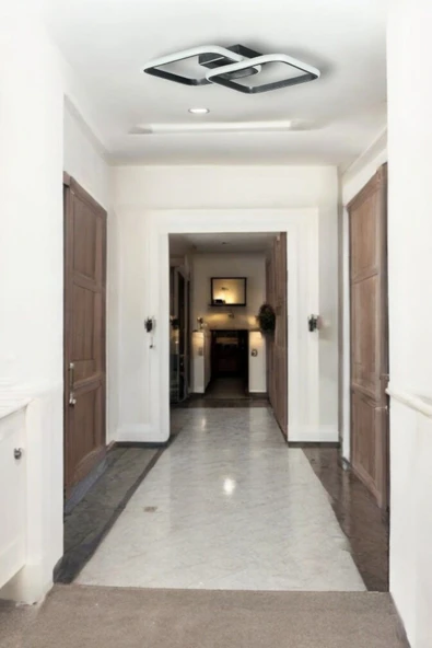 LEGACY Kira Modern Tasarım Gri Renk Salon - Mutfak - Hol Beyaz Led 2 Li Avize ürün görseli 1