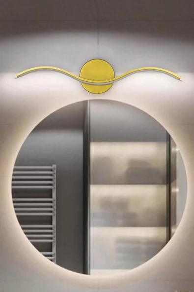 LEGACY Wave Modern Tasarım Eskitme Renk Gün Işığı Ledli Banyo - Mutfak - Salon Led Duvar Aplik ürün görseli 1