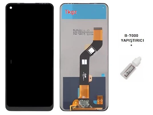 Tecno Spark 7T PRO Uyumlu Lcd Ekran Dokunmatik SERVİS Orijinali + B-7000 ürün görseli 1