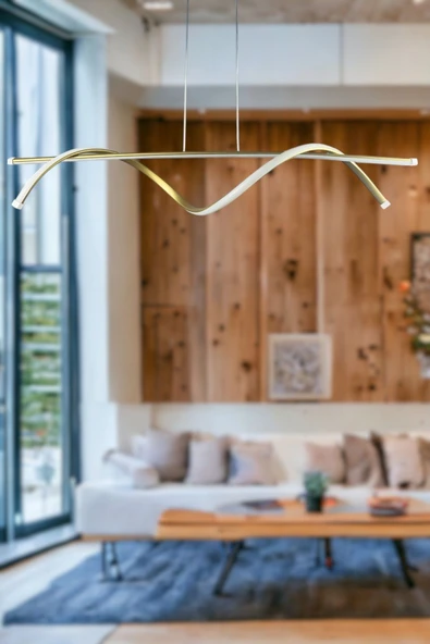 LEGACY Eclipse Modern Tasarım Eskitme Renk Beyaz Ledli Cafe - Mutfak - Salon 2 Li Led Avize ürün görseli 1