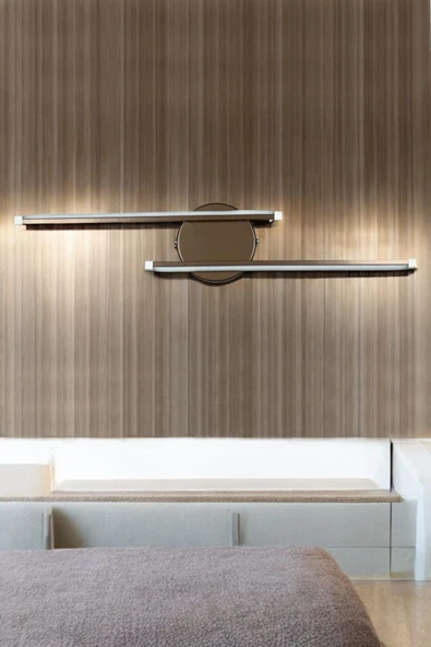 LEGACY Sare Aplik Modern Tasarım Kahverengi Gün Işığı Ledli Banyo - Mutfak - Salon Led Duvar Aplik ürün görseli 1