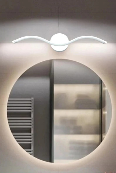 LEGACY Wave Modern Tasarım Beyaz Renk Gün Işığı Ledli Banyo - Mutfak - Salon Led Duvar Aplik ürün görseli 1