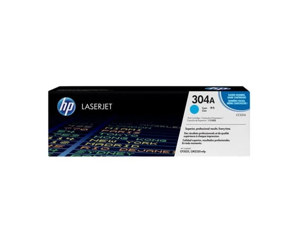 HP CC531A Cyan Toner Kartus 304A CC531A ürün görseli 1