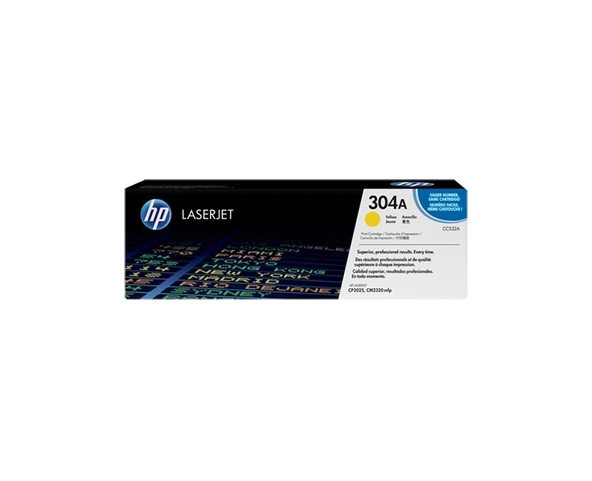 HP CC532A Yellow Toner Kartus 304A CC532A ürün görseli 1