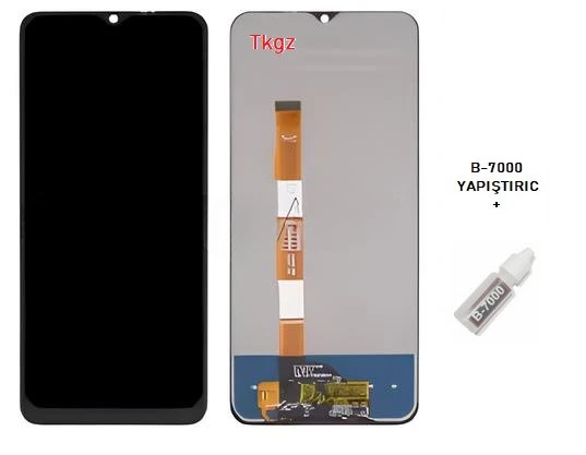 Vivo Y15S Uyumlu Lcd Ekran Dokunmatik SERVİS Orijinali + B-7000 ürün görseli 1
