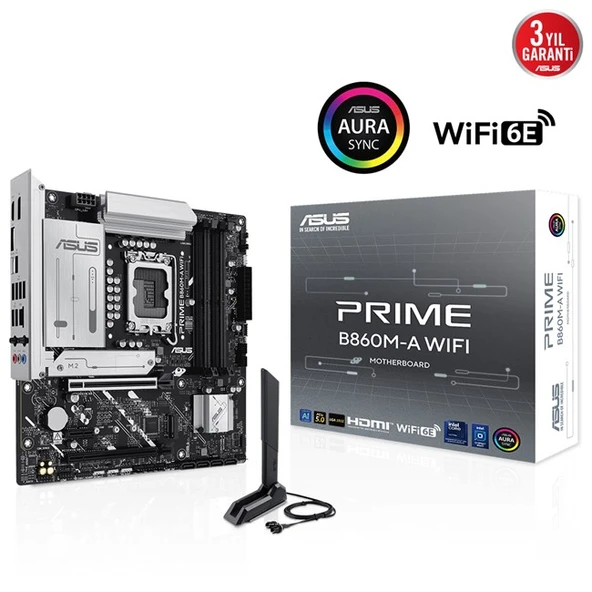 Asus Prime B860M-A Wifi D5 1851P Hdmi Dp Type-C ürün görseli 1