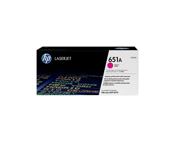 HP CE343A Magenta Toner Kartus 651A CE343A ürün görseli 1