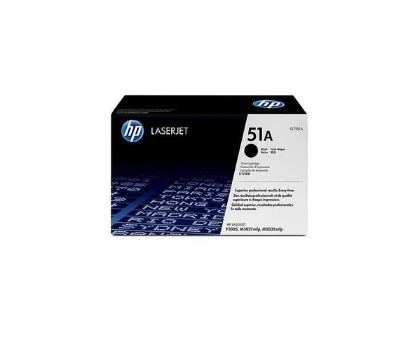 HP 51A Siyah Orijinal LaserJet Toner Kartusu Q7551A ürün görseli 1