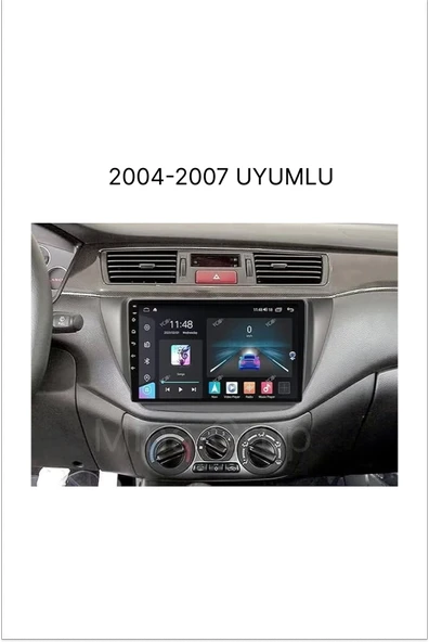 NAVMİNA MİTSUBİSHİ LANCER 2004-2007 UYUMLU 9 İNÇ 6-128 GB MULTİMEDYA ürün görseli 1