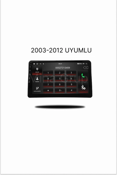 NAVMİNA Fiat Panda 2003-2012 Uyumlu 9 Inç 6-128 Gb Multimedya ürün görseli 1
