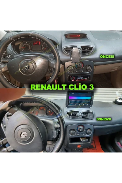 NAVMİNA RENAULT CLİO 3 2005-2011 UYUMLU 9 İNÇ 6-128 GB MULTİMEDYA ürün görseli 1