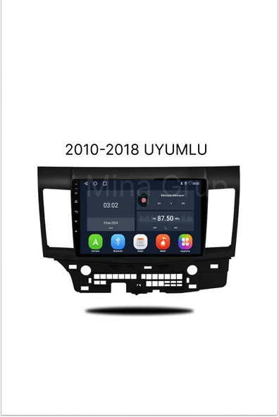 NAVMİNA MİTSUBİSHİ LANCER 2010-2017 UYUMLU 10 İNÇ 6-128 GB MULTİMEDYA ürün görseli 1