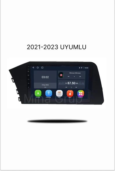 NAVMİNA Hyundai Elantra 2021-2023 Uyumlu 9 inç 6-128 GB Multimedya ürün görseli 1