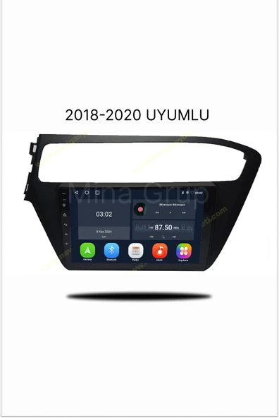 NAVMİNA HYUNDAİ İ20 2018-2020 UYUMLU 9 İNÇ 6-128GB MULTİMEDYA ürün görseli 1