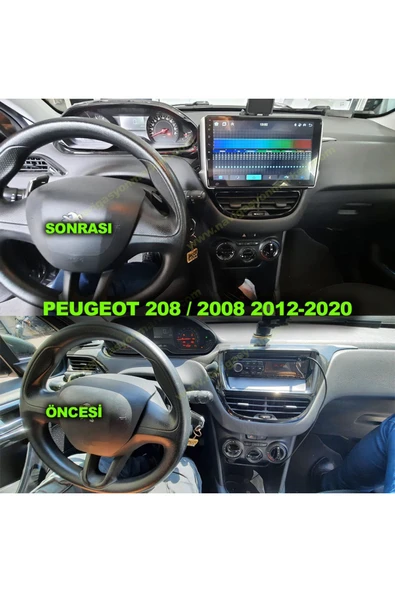 NAVMİNA PEUGEOT 208 / 2008 2010-2020 UYUMLU 10 İNÇ 4-64 GB MULTİMEDYA ürün görseli 1